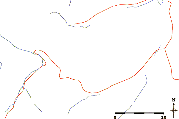 Roads and rivers around Cracker (benchmark)