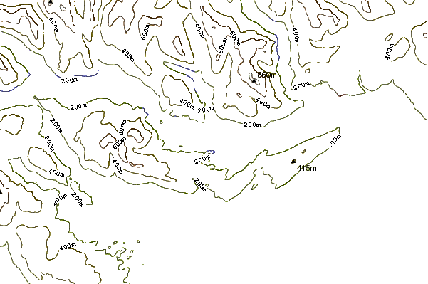 Mountain peaks around Craiglich