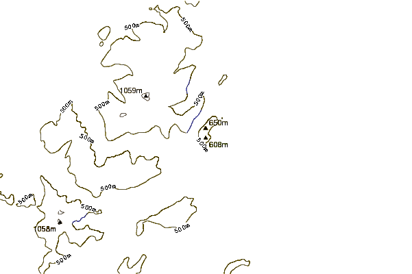 Mountain peaks around Craiglwyn