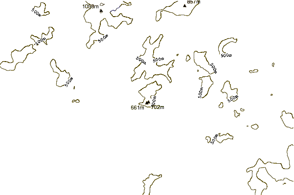 Mountain peaks around Craigysgafn