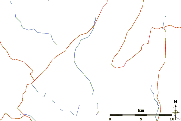 Roads and rivers around Cranstackie