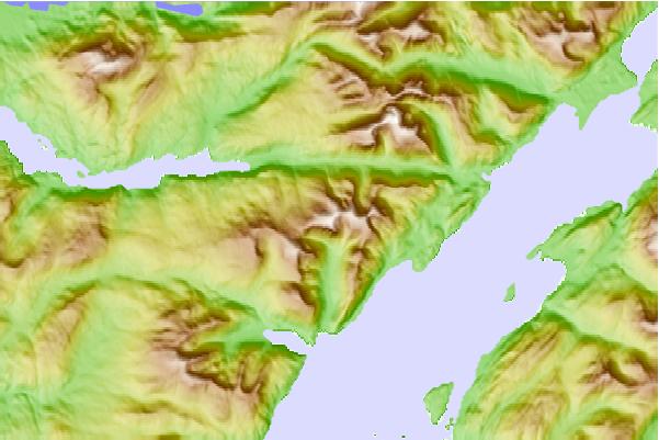 Surf breaks located close to Creach Bheinn