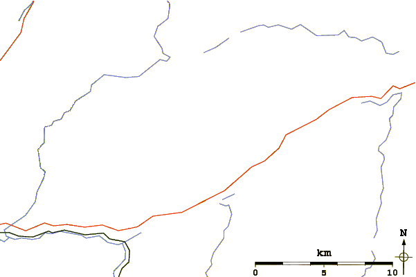 Roads and rivers around Creag Meagaidh