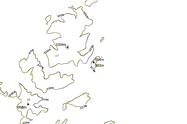 Mountain peaks around Creigiau Gleision