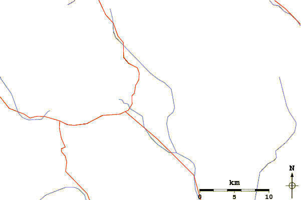 Roads and rivers around Crested Butte