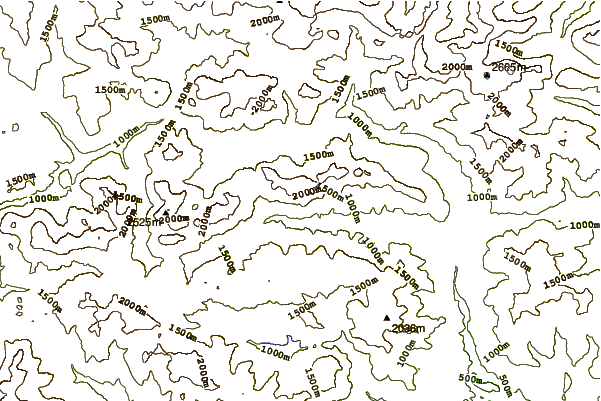 Mountain peaks around Creta Forata