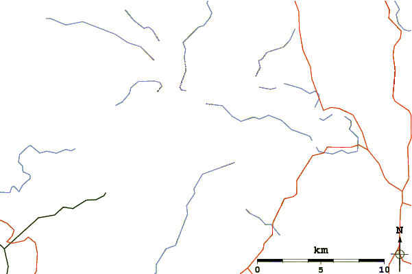 Roads and rivers around Crinkle Crags