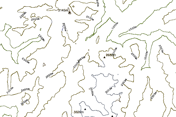 Mountain peaks around Croix de Fer