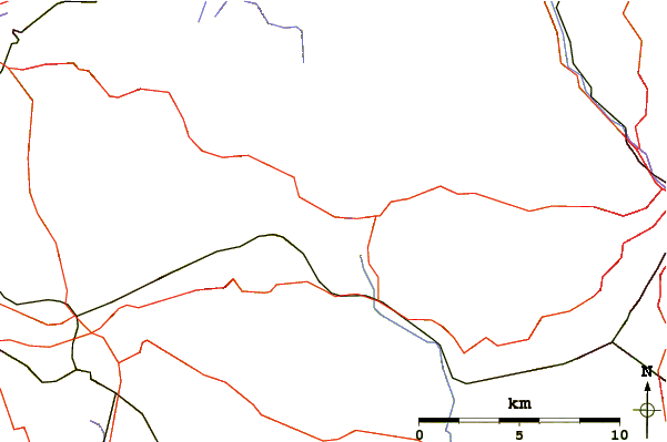 Roads and rivers around Crook Hill