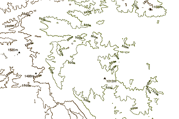 Mountain peaks around Croscat