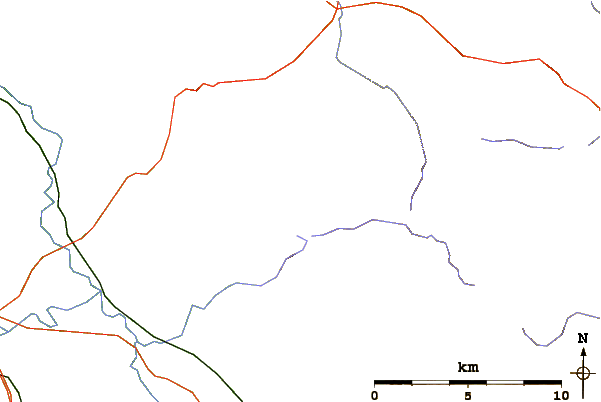 Roads and rivers around Cross Fell