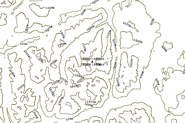 Mountain peaks around Crown Mountain (Elk River Mountains)