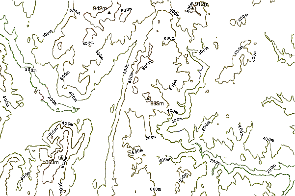 Mountain peaks around Crum Hill