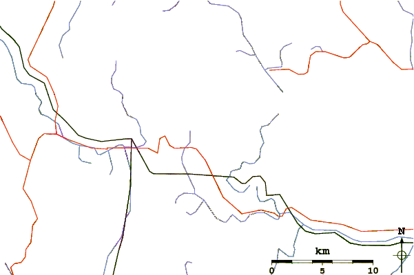 Roads and rivers around Crum Hill