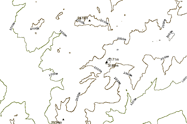 Mountain peaks around Culan (Diablerets)