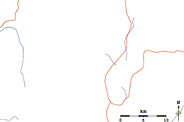 Roads and rivers around Cultus Mountain