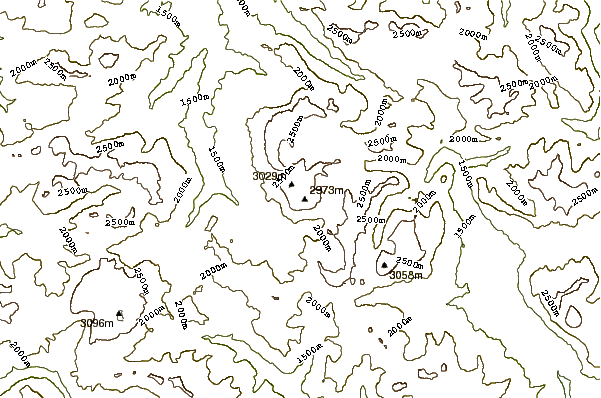 Mountain peaks around Cunturines-Spitze