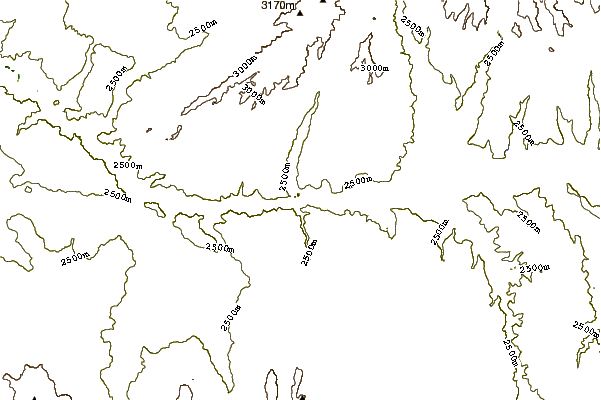 Mountain peaks around Curecanti Needle