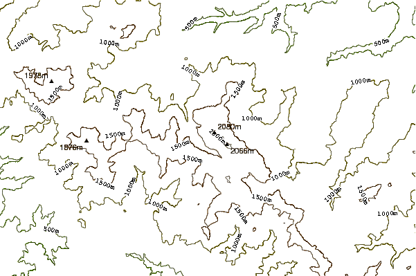 Mountain peaks around Cusna