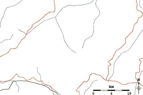 Roads and rivers around Cusna