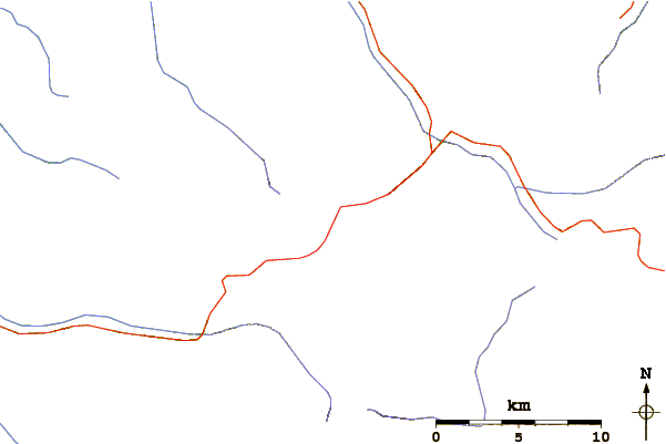 Roads and rivers around Daisetsu