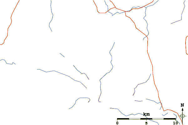 Roads and rivers around Dale Head