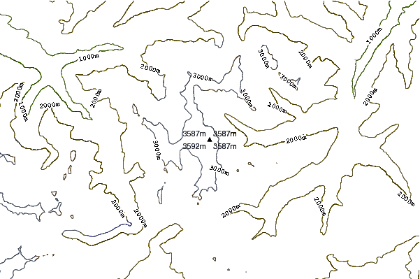 Mountain peaks around Dammastock