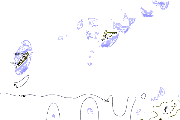 Mountain peaks around Deception Island