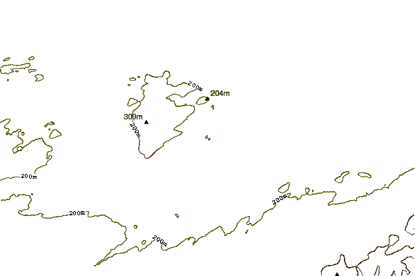 Mountain peaks around Dechmont Law