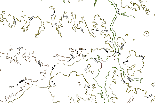 Mountain peaks around Děčínský Sněžník