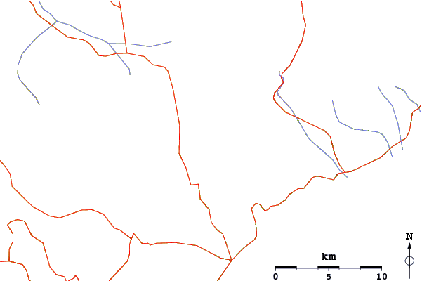 Roads and rivers around Demerdzhi