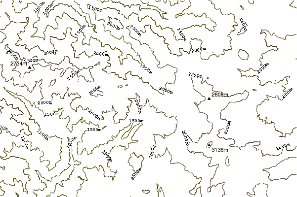 Mountain peaks around Demirkapi