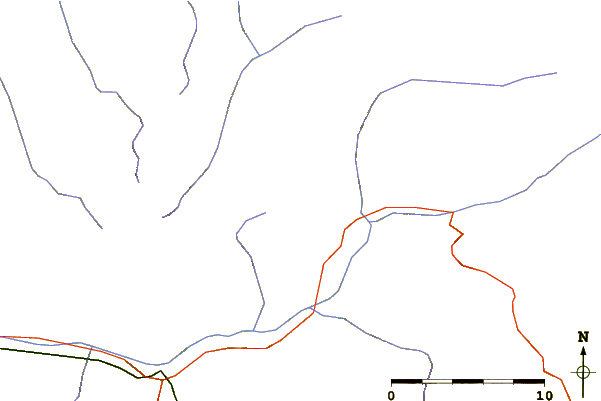 Roads and rivers around Dent Parrachée