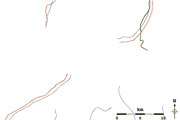 Roads and rivers around Dent d' Hérens