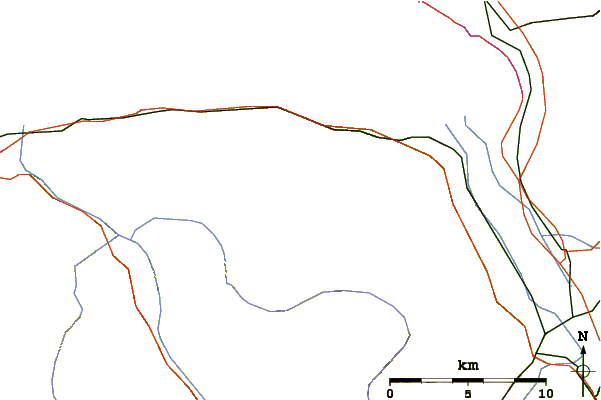 Roads and rivers around Dent d'Oche