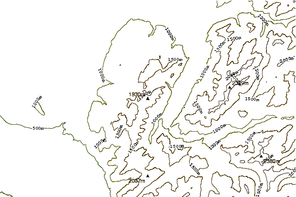 Mountain peaks around Dent de Lys