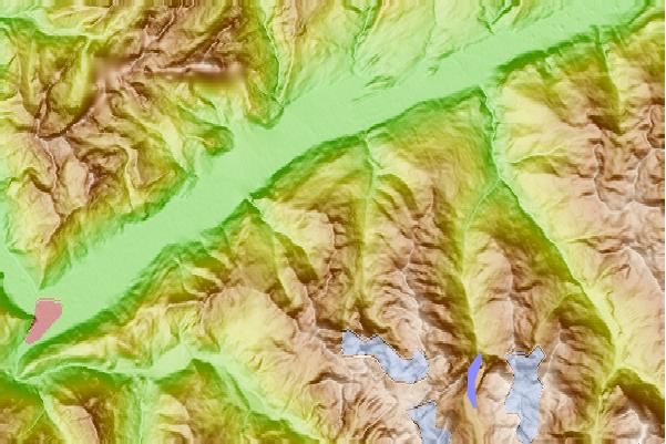 Surf breaks located close to Dent de Nendaz