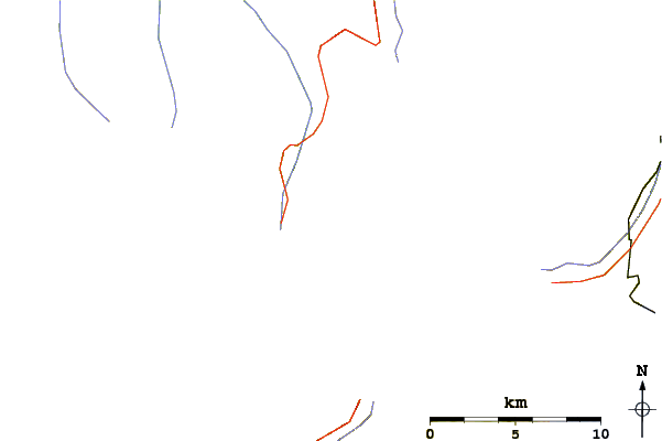 Roads and rivers around Dent de Perroc