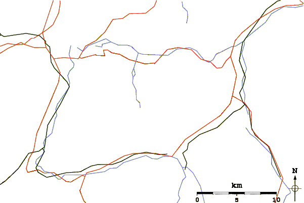 Roads and rivers around Dent de Savigny