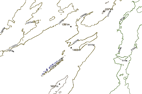 Mountain peaks around Dent de Vaulion