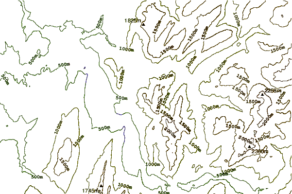 Mountain peaks around Dents de Lanfon