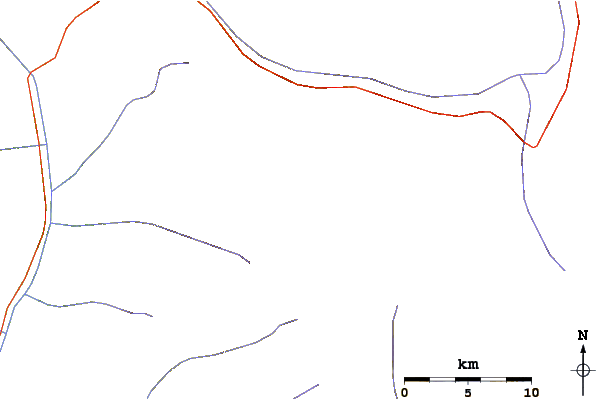 Roads and rivers around Deo Tibba