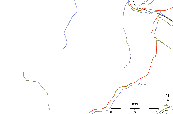 Roads and rivers around Derese