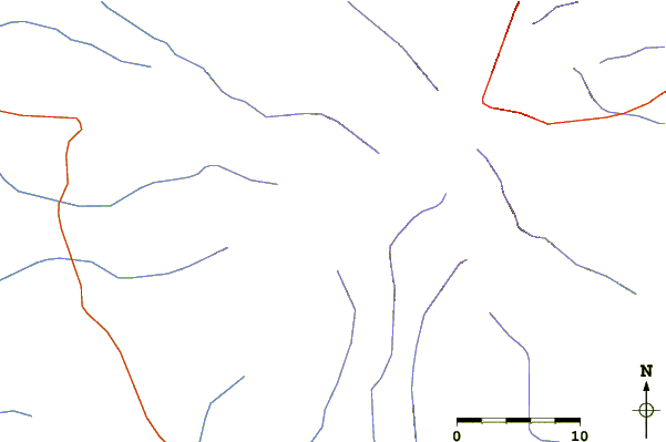 Roads and rivers around Deriba Caldera