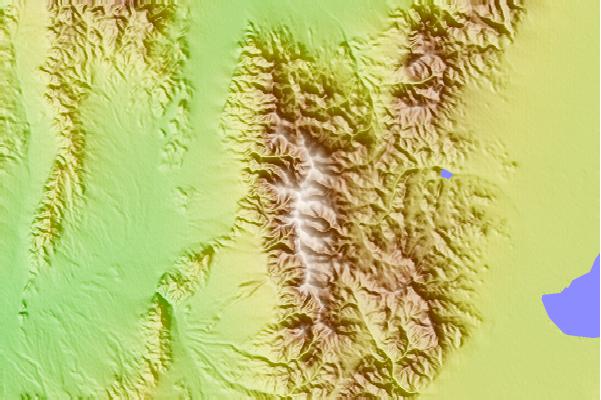 Surf breaks located close to Desatoya Peak