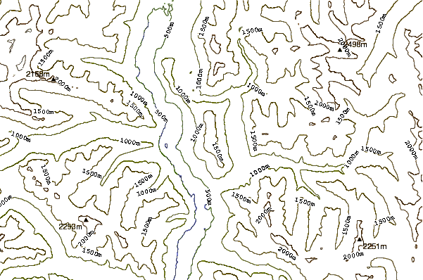 Mountain peaks around Desolation Peak