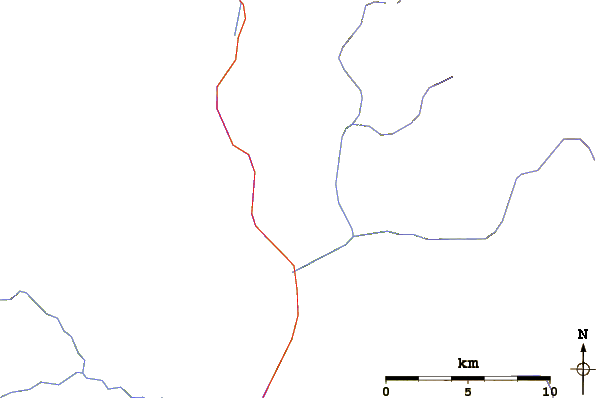 Roads and rivers around Desolation Peak