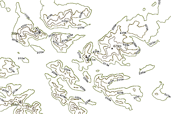 Mountain peaks around Devilsmother