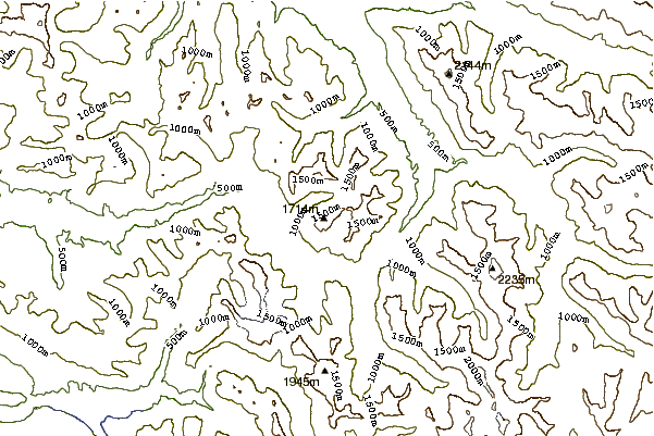 Mountain peaks around Dickerman