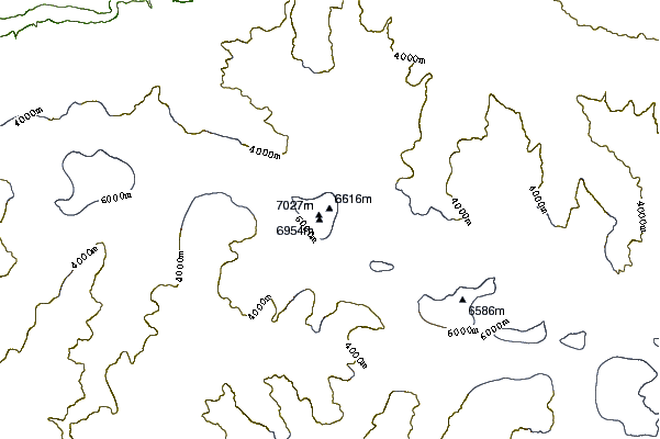 Mountain peaks around Diran Peak